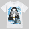 Jordan 11 Low University Blue DopeSkill T-Shirt NPC Graphic Streetwear - White