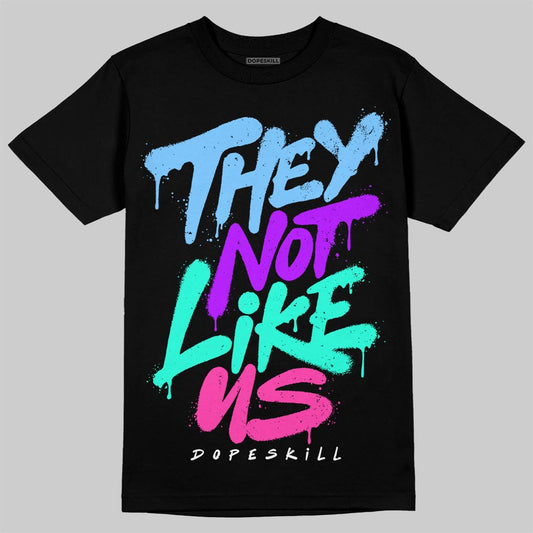 University Blue Sneakers DopeSkill T-Shirt They Not Like Us Graphic Streetwear - Black