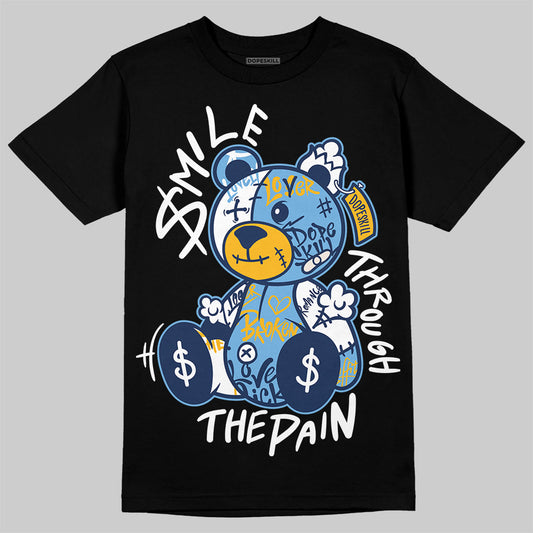 Jordan 4 Retro ‘Dunk From Above’ DopeSkill T-Shirt Smile Through The Pain Graphic Streetwear - Black