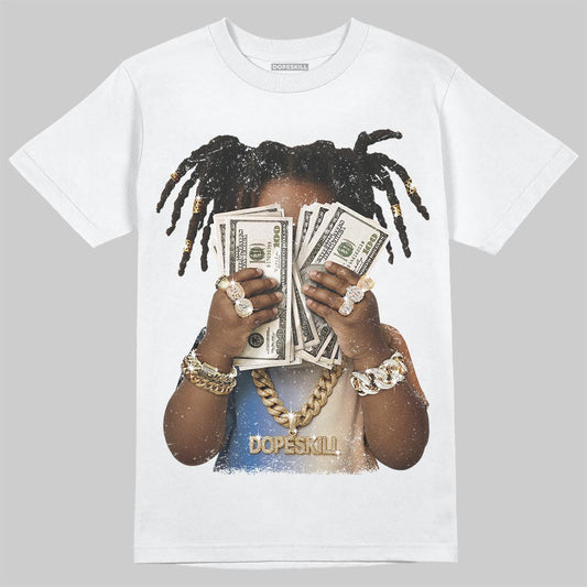 Jordan 17 Retro Low SP Infinite Archives DopeSkill T-Shirt Rich Youth Graphic Streetwear - White 