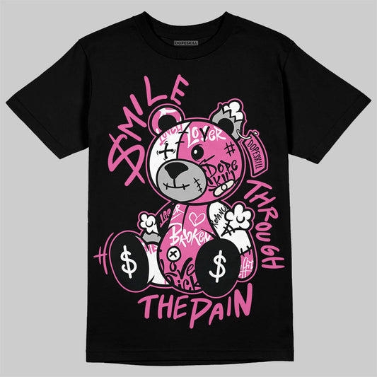 Asics Gel-Kayano 14 ‘Cream Sweet Pink’ DopeSkill T-Shirt Smile Through The Pain Graphic Streetwear - Black