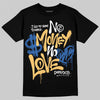 Travis Scott x Air Jordan 1 Low OG “Canary” DopeSkill T-Shirt No Money No Love Typo Graphic Streetwear - Black