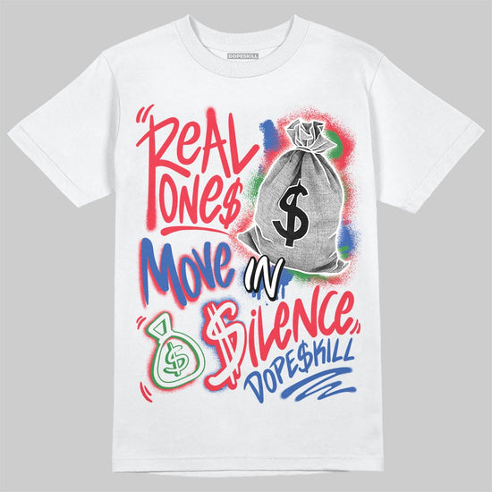 Jordan 11 City Pack “285” Atlanta DopeSkill T-Shirt Real Ones Move In Silence Graphic Streetwear - White