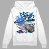 Jordan 3 "Midnight Navy" DopeSkill Hoodie Sweatshirt Break Through Graphic Streetwear - White