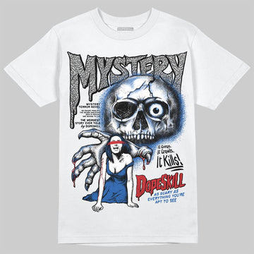 Jordan 3 "True Blue" DopeSkill T-Shirt Mystery Ghostly Grasp Graphic Streetwear - White