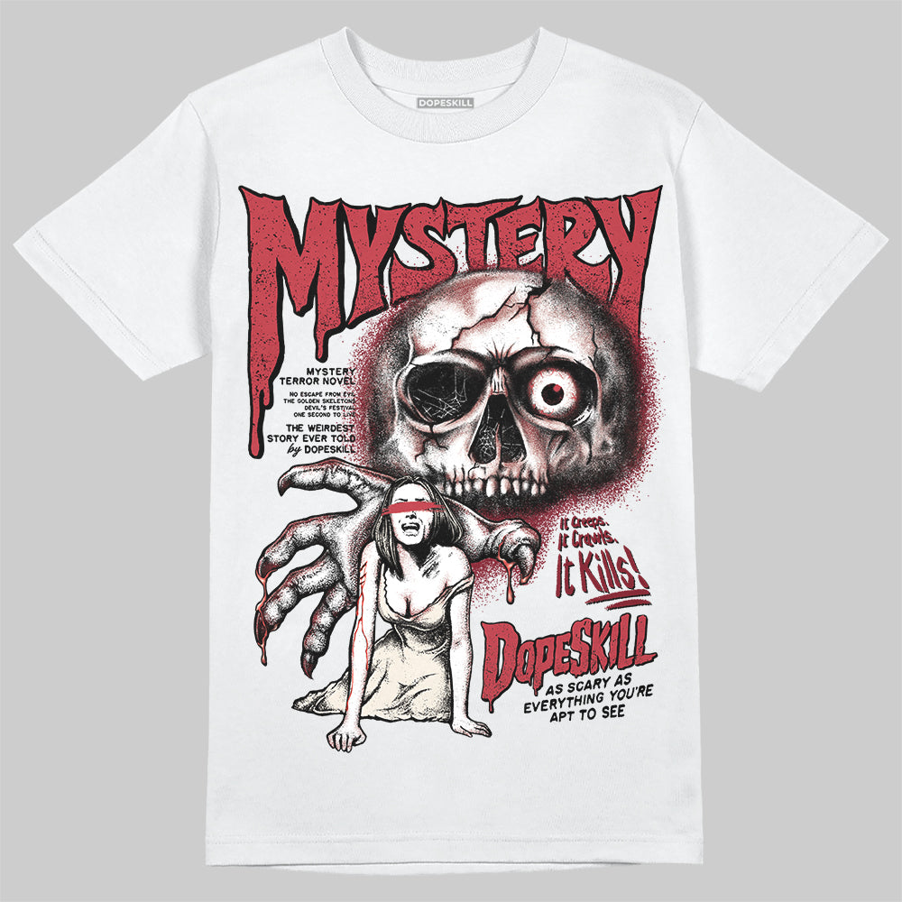 Jordan 4 “Sierra Red" DopeSkill T-Shirt Mystery Ghostly Grasp Graphic Streetwear - White