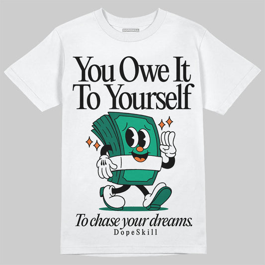 Jordan 3 Retro SP Nina Chanel Abney Bicoastal DopeSkill T-Shirt Owe It To Yourself Graphic Streetwear - White