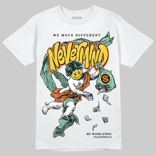 SB Dunk Low Rodeo Tourmaline DopeSkill T-Shirt Nevermind Graphic Streetwear - White