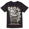 TAN Sneakers DopeSkill T-Shirt Paid In Full Graphic Streetwear - Black