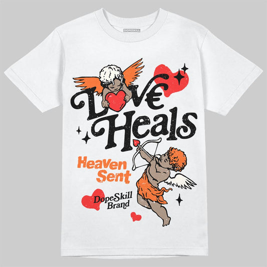 Jordan 1 Retro High OG Shattered Backboard (2025) DopeSkill T-Shirt New Love Heals Graphic Streetwear - White