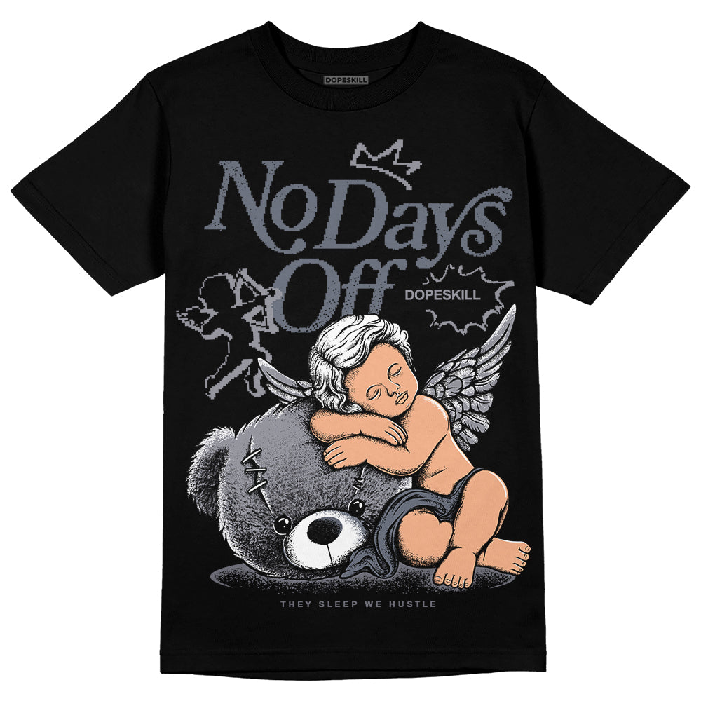 Jordan 14 Retro 'Stealth' DopeSkill T-Shirt New No Days Off Graphic Streetwear - Black