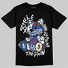 Jordan Spizike Low “Storm Blue” DopeSkill T-Shirt Smile Through The Pain Graphic Streetwear - Black