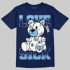 University Blue Sneakers DopeSkill T-Shirt Love Sick Graphic Streetwear - Navy