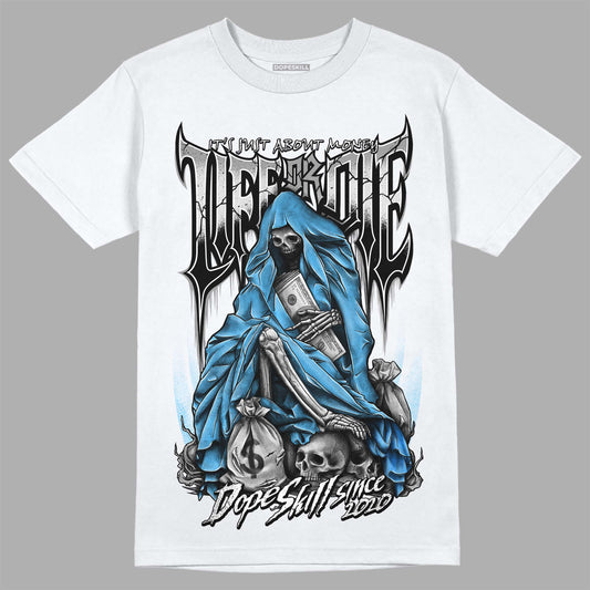 Dunk Low ‘Pure Platinum’ DopeSkill T-Shirt Life or Die Graphic Streetwear - White