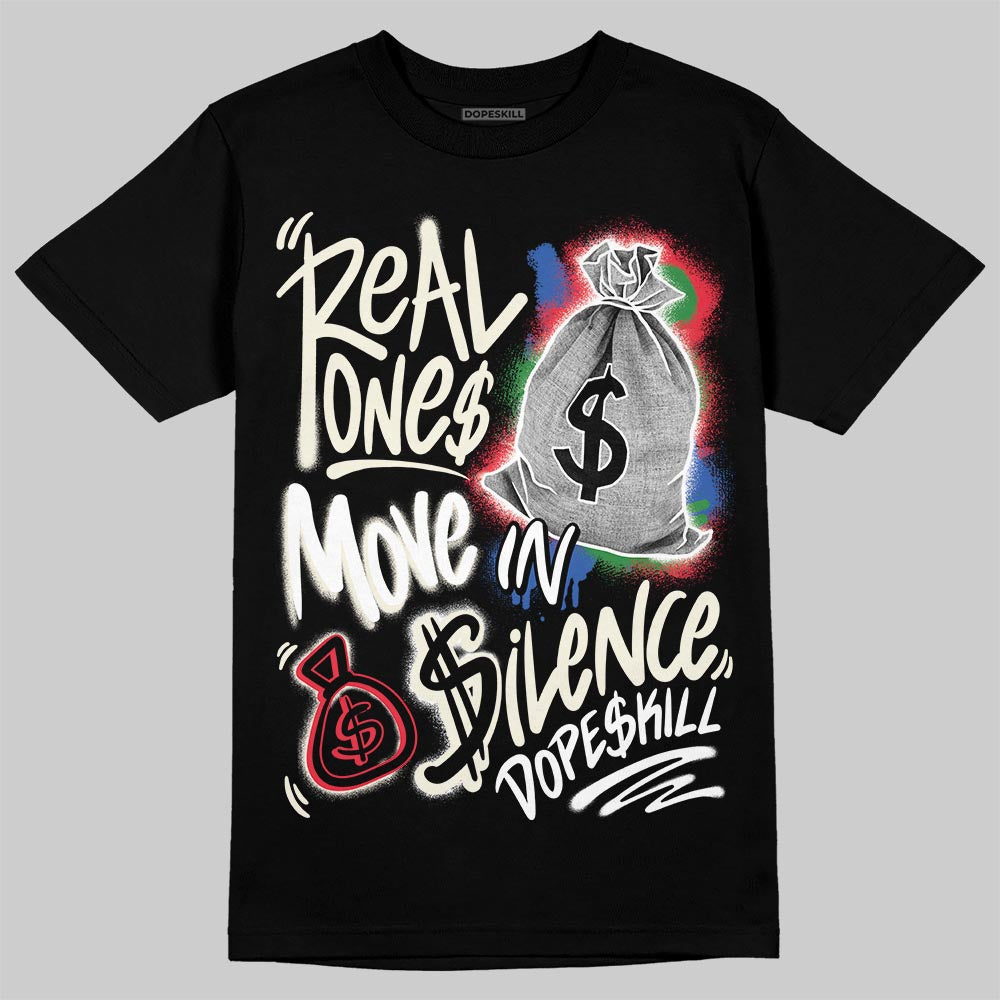 Jordan 11 City Pack “285” Atlanta DopeSkill T-Shirt Real Ones Move In Silence Graphic Streetwear - Black