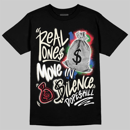 Jordan 11 City Pack “285” Atlanta DopeSkill T-Shirt Real Ones Move In Silence Graphic Streetwear - Black
