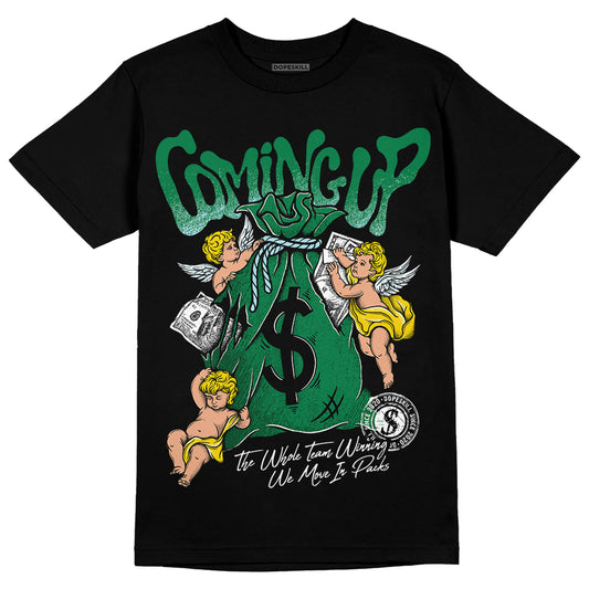 Jordan 5 “Lucky Green” DopeSkill T-Shirt Money Bag Coming Up Graphic Streetwear - black