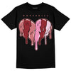 Valentine's Day Collection DopeSkill T-Shirt Slime Drip Heart Graphic Streetwear - Black