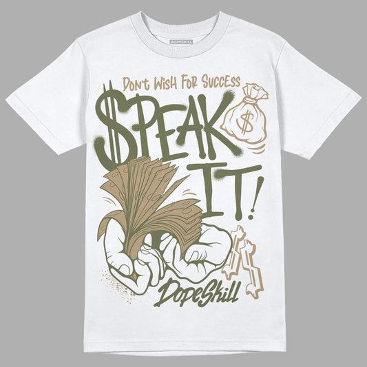 Air Max 90 Ballistic Neutral Olive DopeSkill T-Shirt Speak It Graphic Streetwear - White