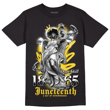 Jordan 4 Tour Yellow Thunder DopeSkill T-Shirt Juneteenth Graphic Streetwear - Black