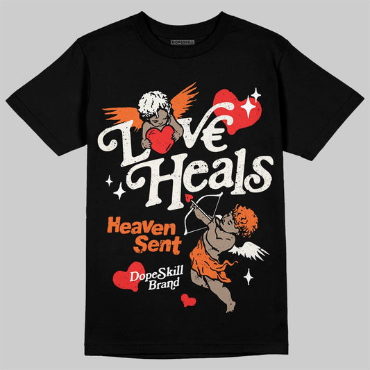 Jordan 1 Retro High OG Shattered Backboard (2025) DopeSkill T-Shirt New Love Heals Graphic Streetwear - black