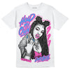 Jordan 4 GS “Hyper Violet” DopeSkill T-Shirt New H.M.O Graphic Streetwear - White