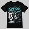 University Blue Sneakers DopeSkill T-Shirt Fix Your Energy Graphic Streetwear - Black