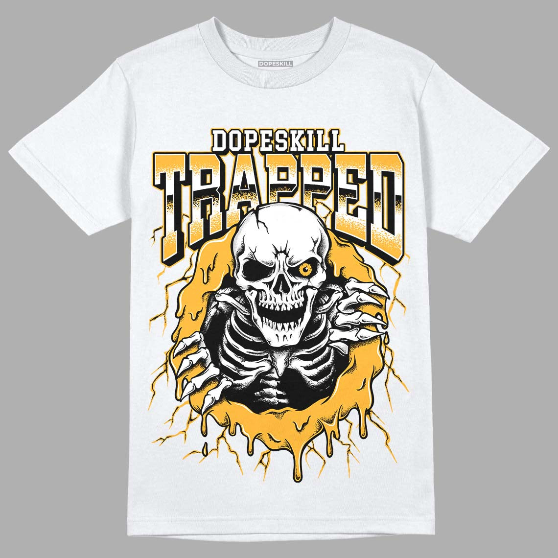 Jordan 13 Del Sol DopeSkill T-Shirt Trapped Halloween Graphic Streetwear - White