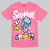 Jordan 3 GS “Cobalt Bliss” DopeSkill T-Shirt Self Made Graphic Streetwear  - Safety Pink