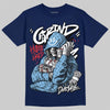 University Blue Sneakers DopeSkill T-Shirt Grind Pray Graphic Streetwear - navy