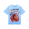 University Blue Sneakers DopeSkill T-Shirt Fight For Right Graphic Streetwear - Carolina Blue