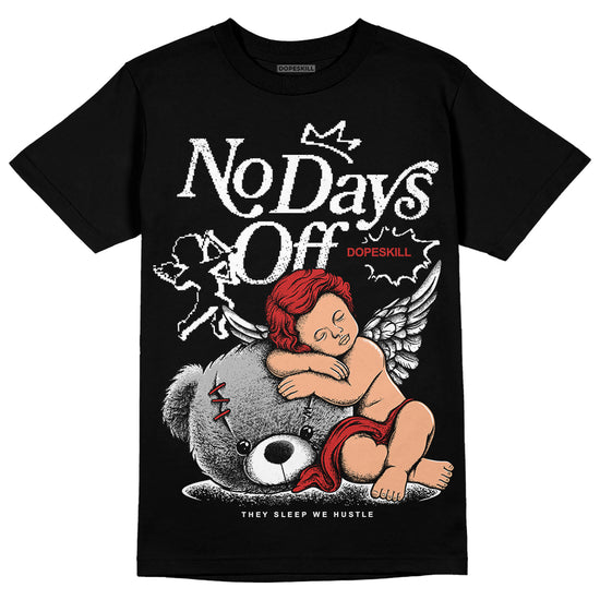 Jordan 1 High OG “Black/White” DopeSkill T-Shirt New No Days Off Graphic Streetwear - Black