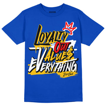 Royal Blue Sneakers DopeSkill Royal Blue T-shirt LOVE Graphic Streetwear