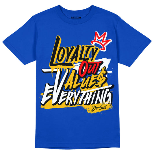 Royal Blue Sneakers DopeSkill Royal Blue T-shirt LOVE Graphic Streetwear