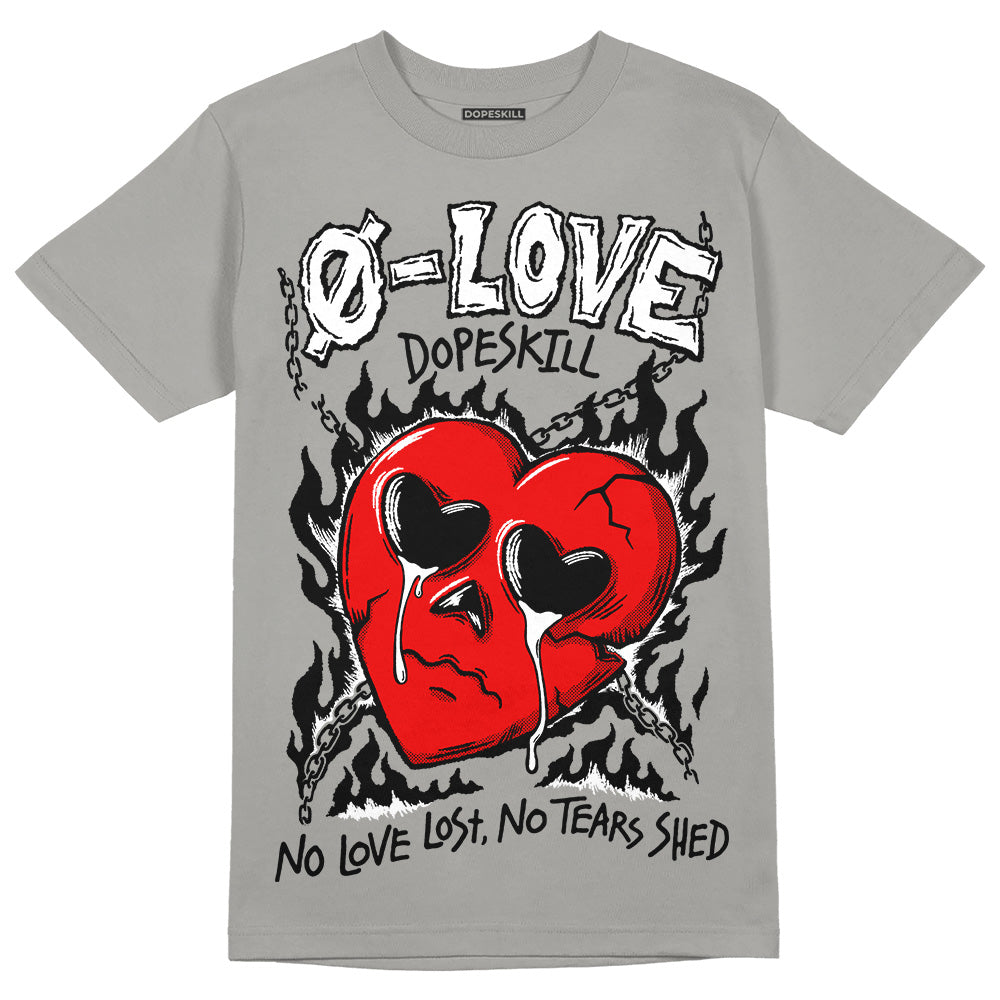 Jordan 4 Retro 'Wet Cement' DopeSkill Grey T-shirt Crying Heart Graphic Streetwear