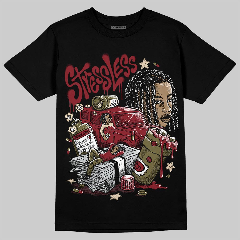 SB Dunk Low “Dark Team Red/Olive Flak” DopeSkill T-Shirt Stressless Graphic Streetwear - Black