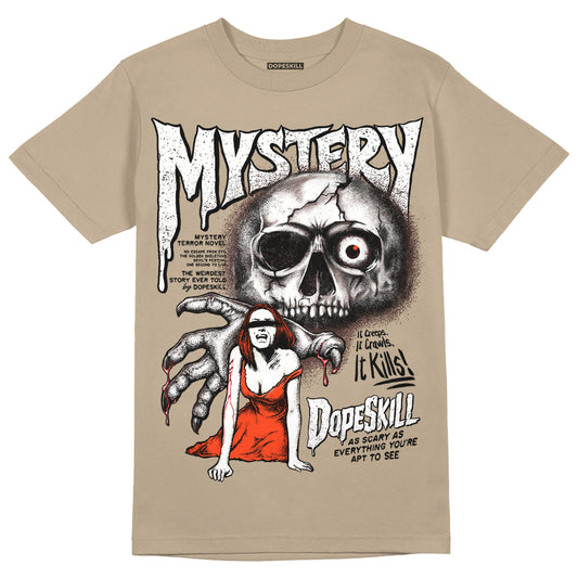 Jordan 1 High OG “Latte” DopeSkill Medium Brown T-shirt Mystery Ghostly Grasp Graphic Streetwear