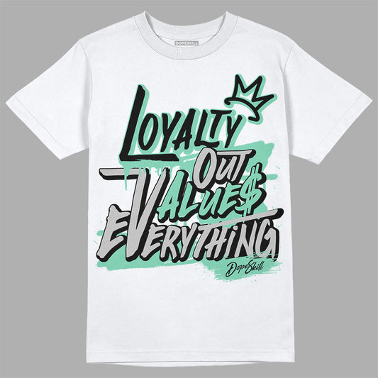 Jordan 3 "Green Glow" DopeSkill T-Shirt LOVE Graphic Streetwear - White 