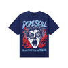 University Blue Sneakers DopeSkill T-Shirt Root of Evil Graphic Streetwear - navy