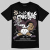 A Ma Maniére x Air Jordan 3 "Burgundy Crush" DopeSkill T-Shirt No Fake Love Graphic Streetwear - Black