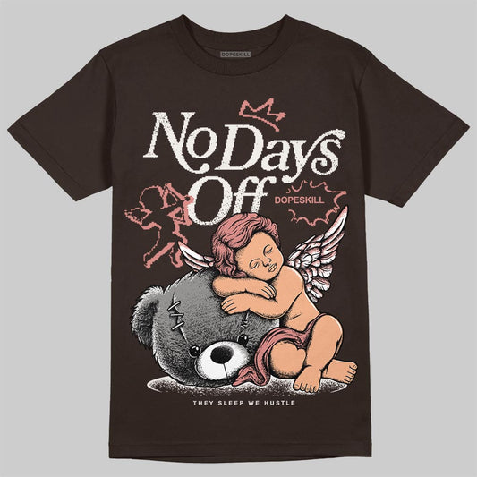 Jordan 1 High OG “Baroque Brown” DopeSkill T-Shirt New No Days Off Graphic Streetwear - Dark Chocolate