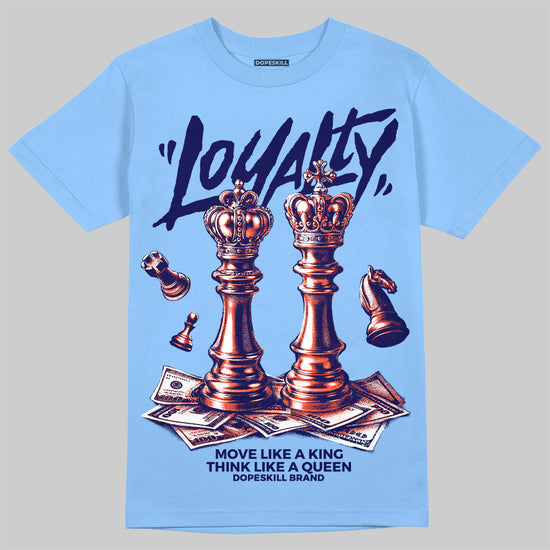 University Blue Sneakers DopeSkill T-Shirt Loyalty Graphic Streetwear - Carolina Blue