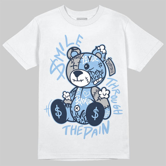 Asics Gel-Cumulus 16 Wash/Independence Blue DopeSkill T-Shirt Smile Through The Pain Graphic Streetwear - White