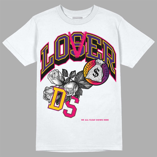 Jordan 3 Retro SP J Balvin Medellín Sunset DopeSkill T-Shirt Loser Lover Graphic Streetwear - White