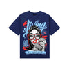 University Blue Sneakers DopeSkill T-Shirt Living My Best Life Graphic Streetwear - navy