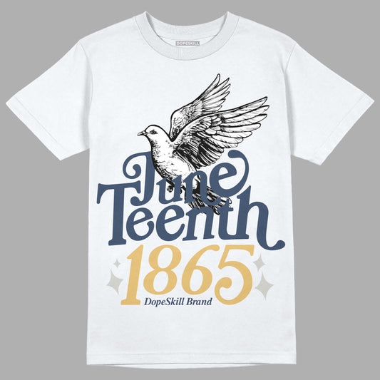 A Ma Maniere x Jordan 5 Dawn “Photon Dust” DopeSkill T-Shirt Juneteenth 1865 Graphic Streetwear - White