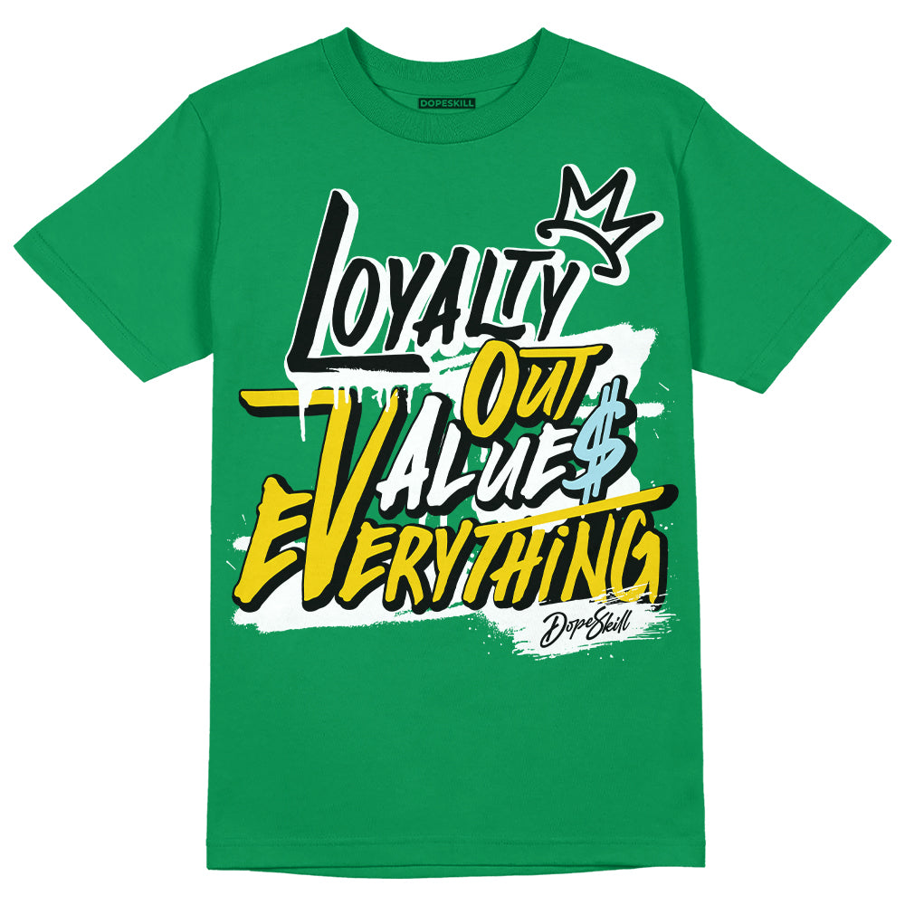 Jordan 5 “Lucky Green” DopeSkill Green T-shirt LOVE Graphic Streetwear 