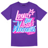 Dunk Low Championship Court Purple DopeSkill Purple T-shirt LOVE Graphic Streetwear