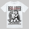 Jordan 4 “Black Cat” (2025) DopeSkill T-Shirt Real Lover Graphic Streetwear - White