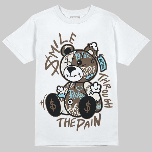 Asics Gel-Kayano 12.1 Cream/Stillwater DopeSkill T-Shirt Smile Through The Pain Graphic Streetwear - White
